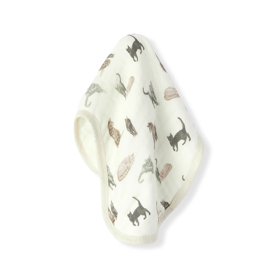 Milkbarn Contour Four Layer Burp Cloth / Cat