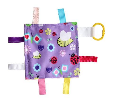 Baby Jack Crinkle Tag Square 8"x8" / Garden Flowers & Bugs