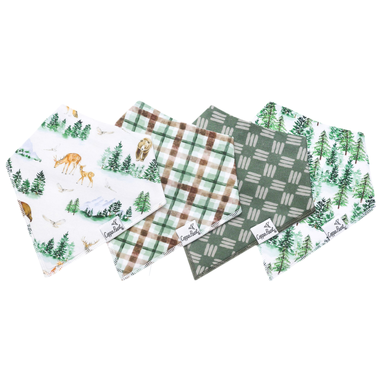 Copper Pearl Bandana Bib 4-Pack / Grayson