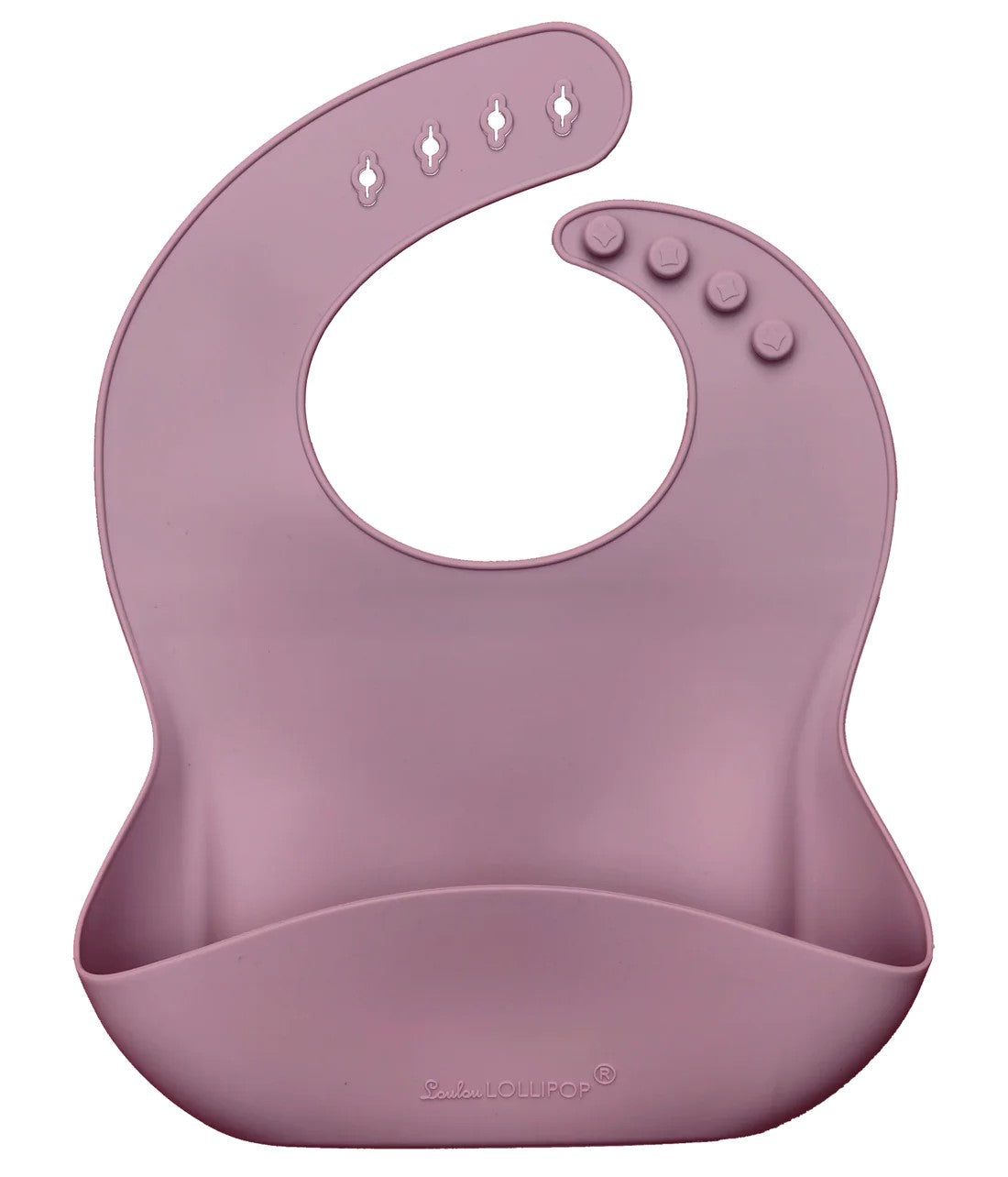 Loulou Lollipop Silicone Bib / Solid Color