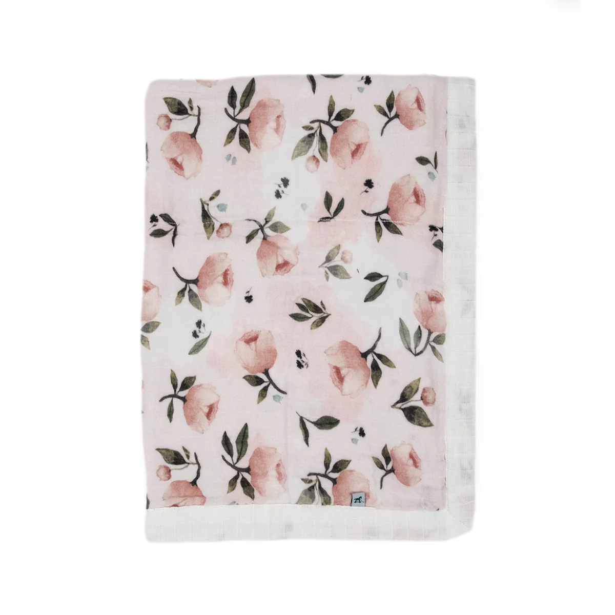 Little Unicorn Organic Cotton Muslin Baby Quilt (30"x40") / Watercolor Floret 2
