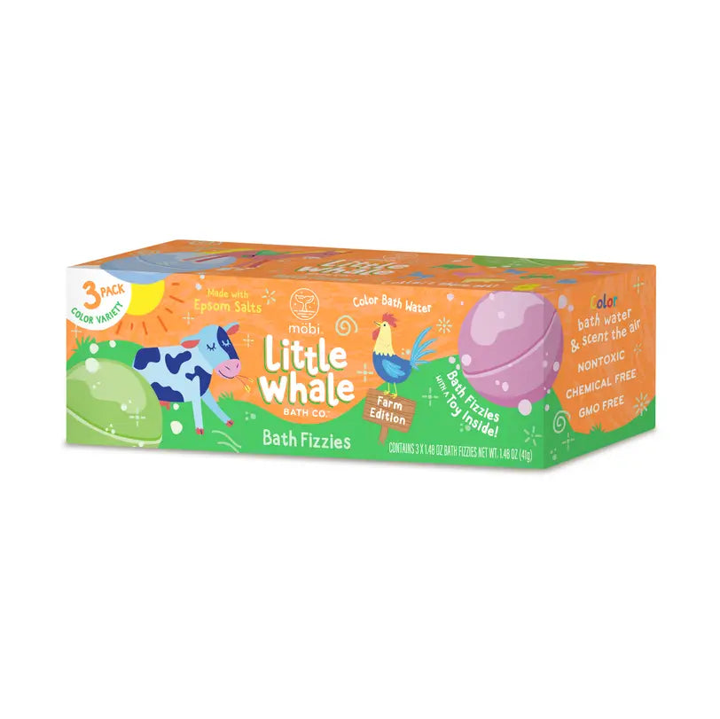 Little Whale Farm Bath Fizzies - 3 Pack