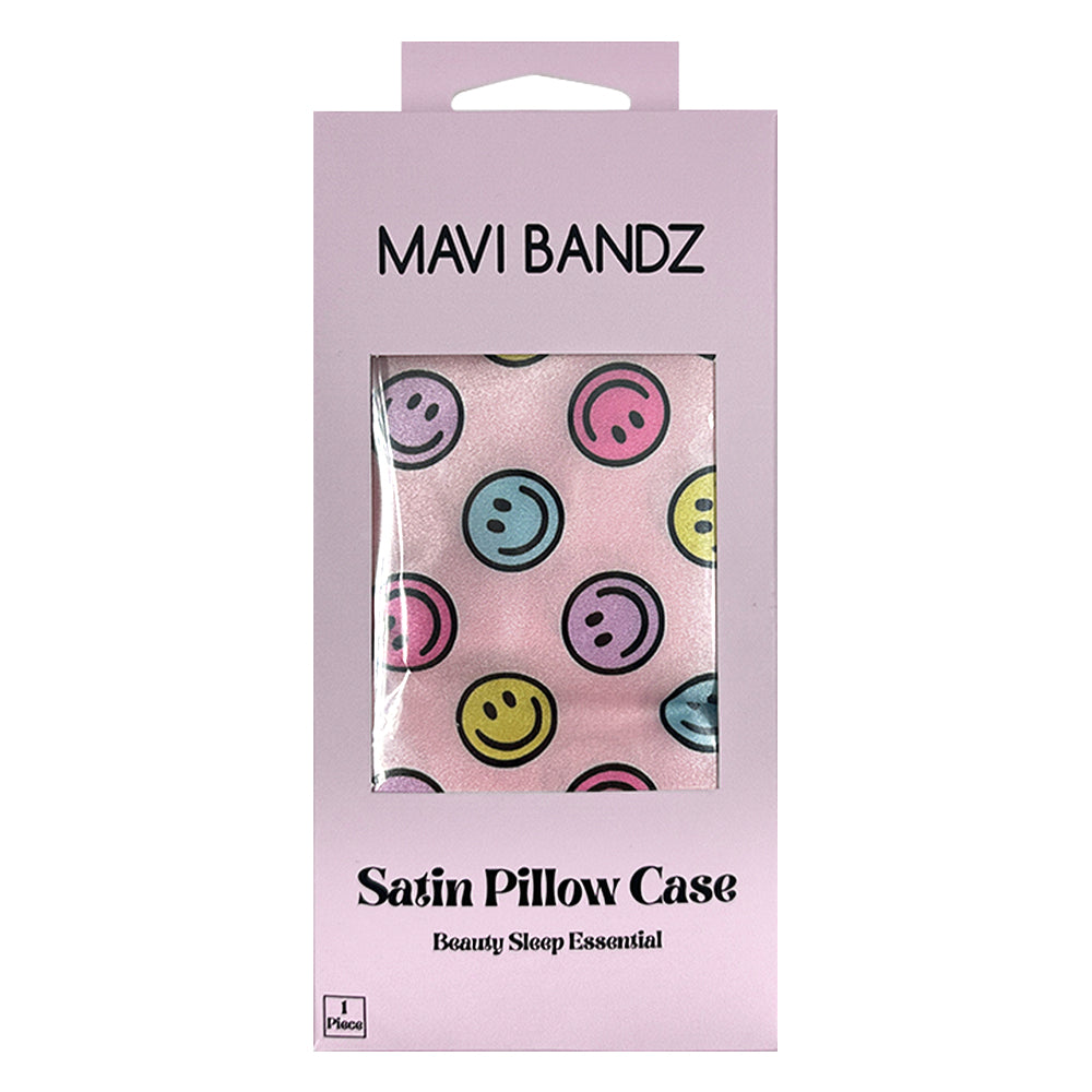 Satin Pillow Case - Smiley Face