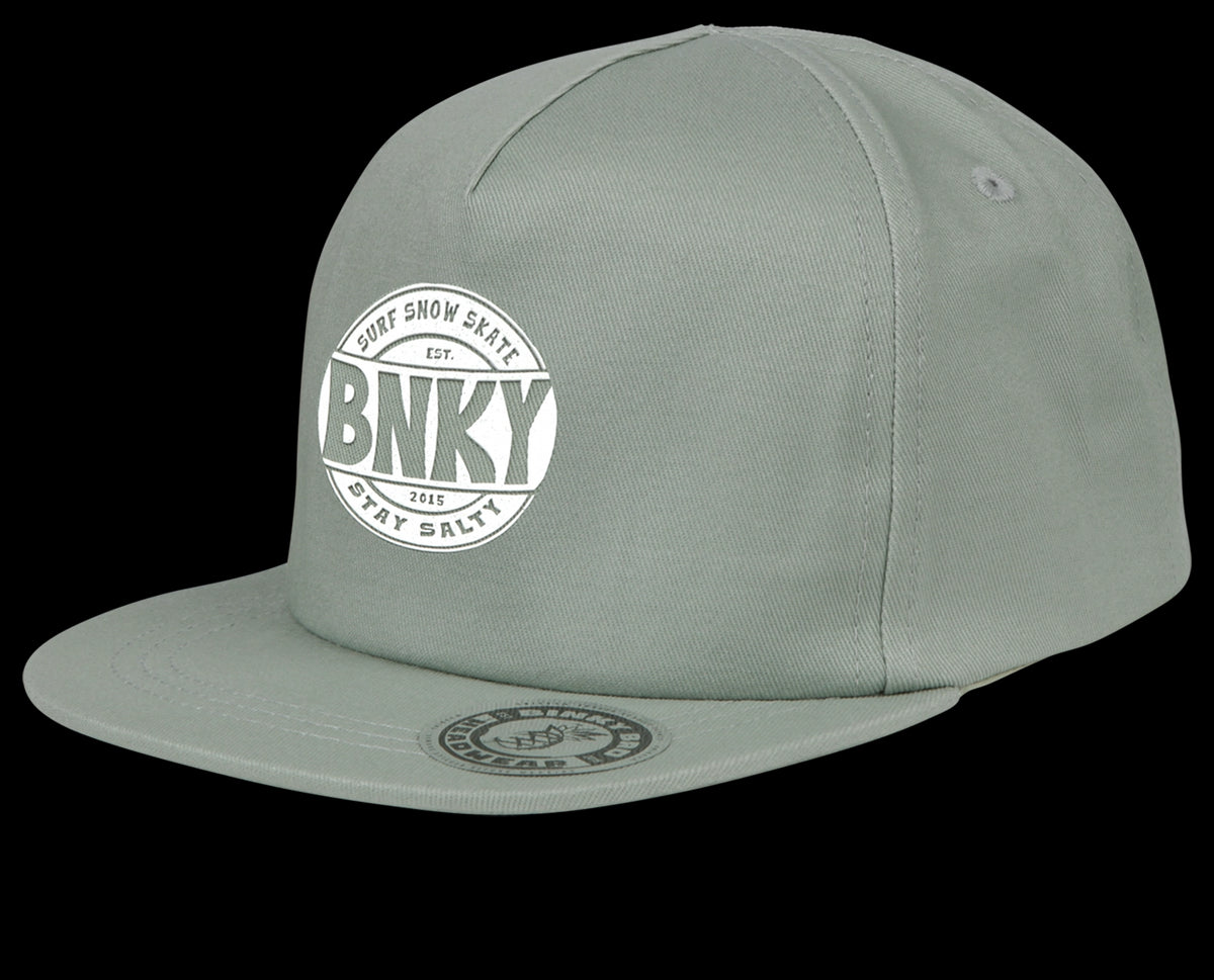 BinkyBro Green Temecula Hat / Surf Snow Skate BNKY Logo