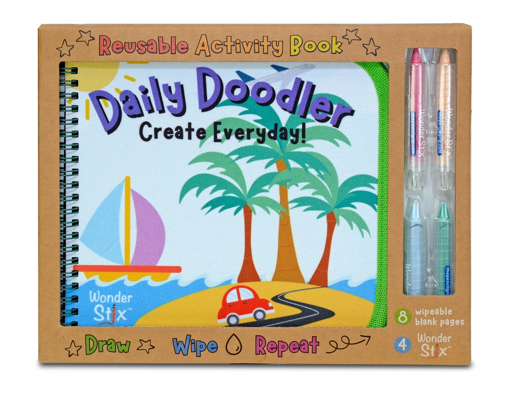Daily Doodler Reusable Activity Book + Wonder Stix / Travel