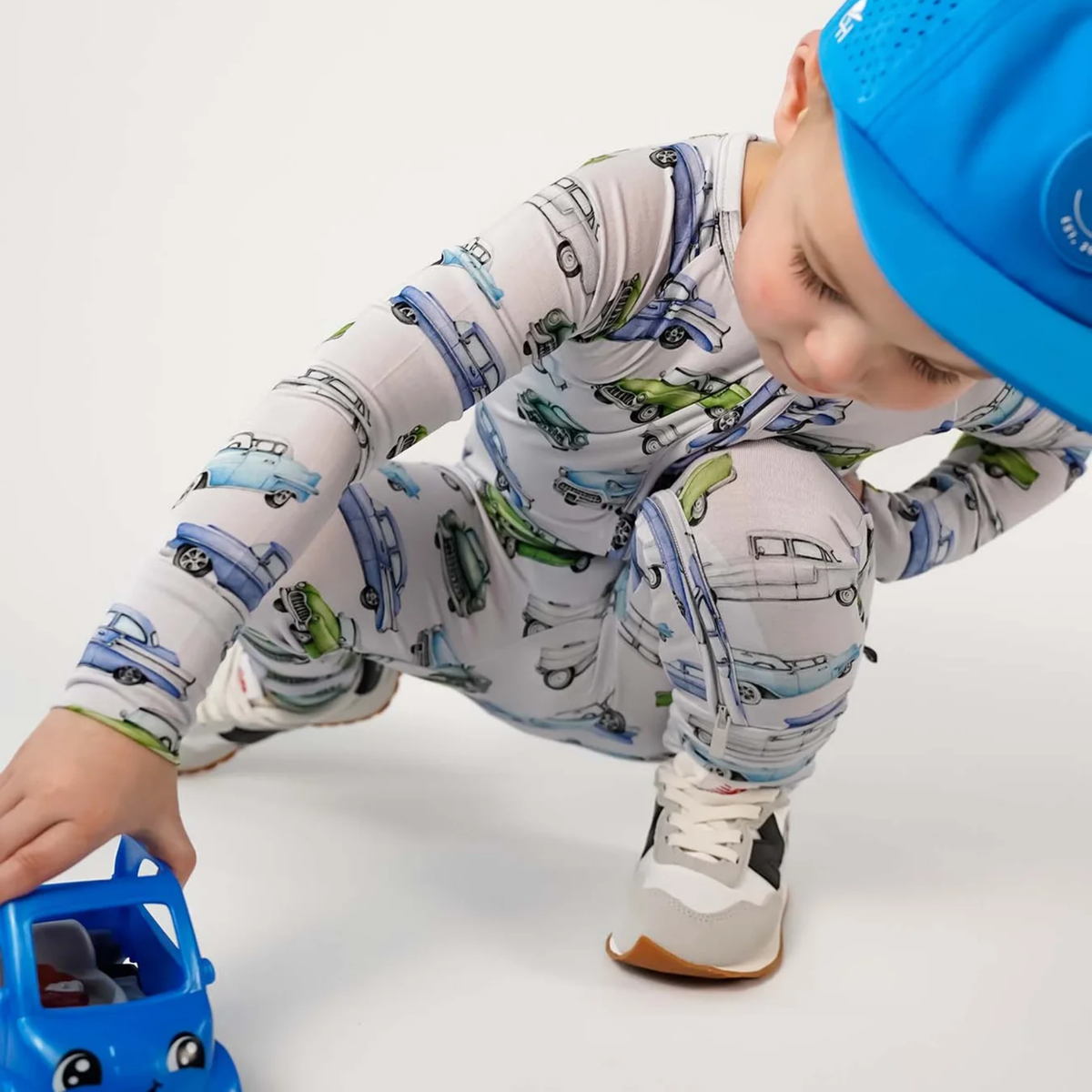 Lev Baby Poppy Convertible Romper / Elvis Cars