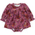 Muesli Bloomy Long Sleeve Bodysuit Dress / Boysenberry Floral