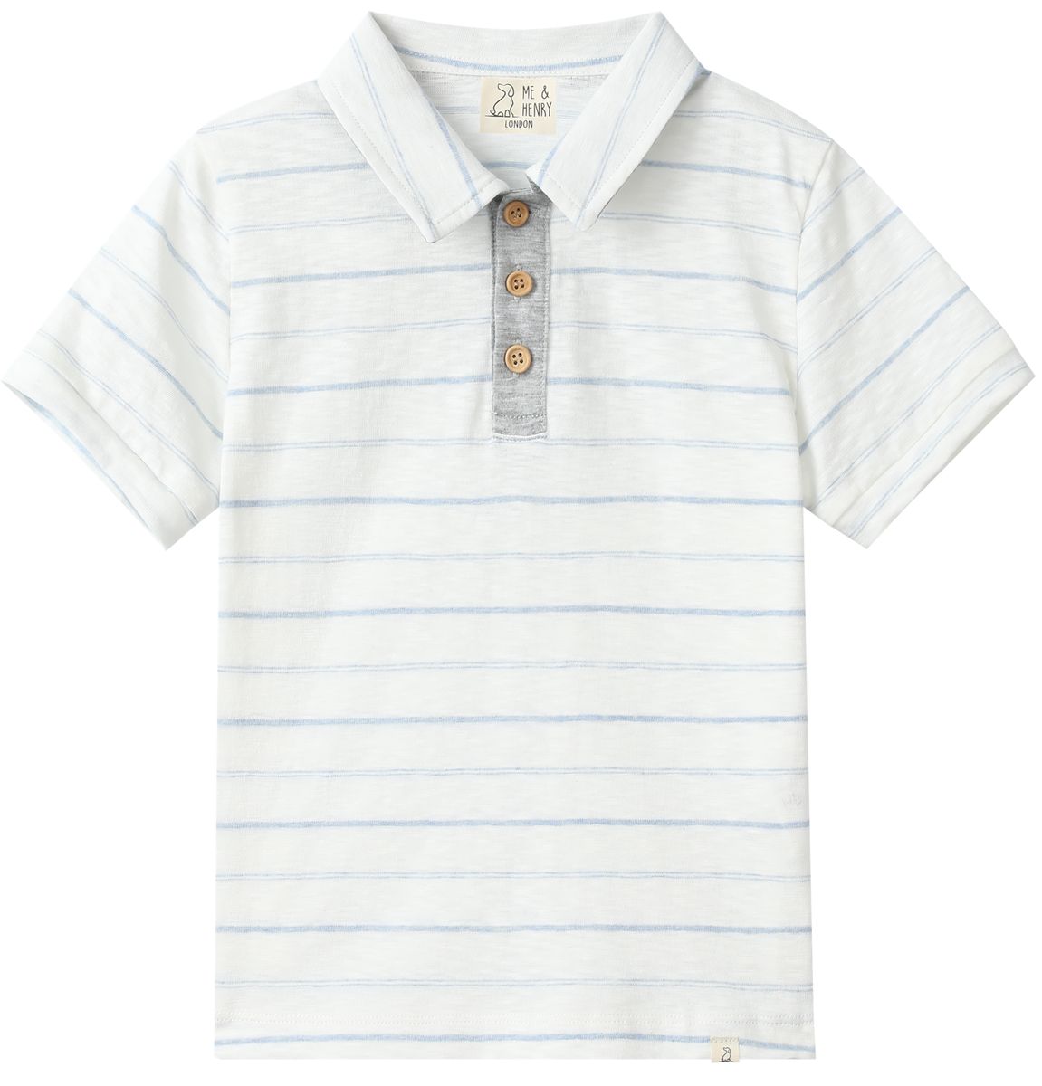 Me & Henry Polo / Chambray Stripes