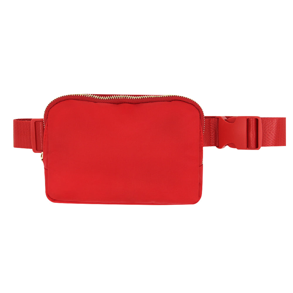 Varsity Red Belt Bag