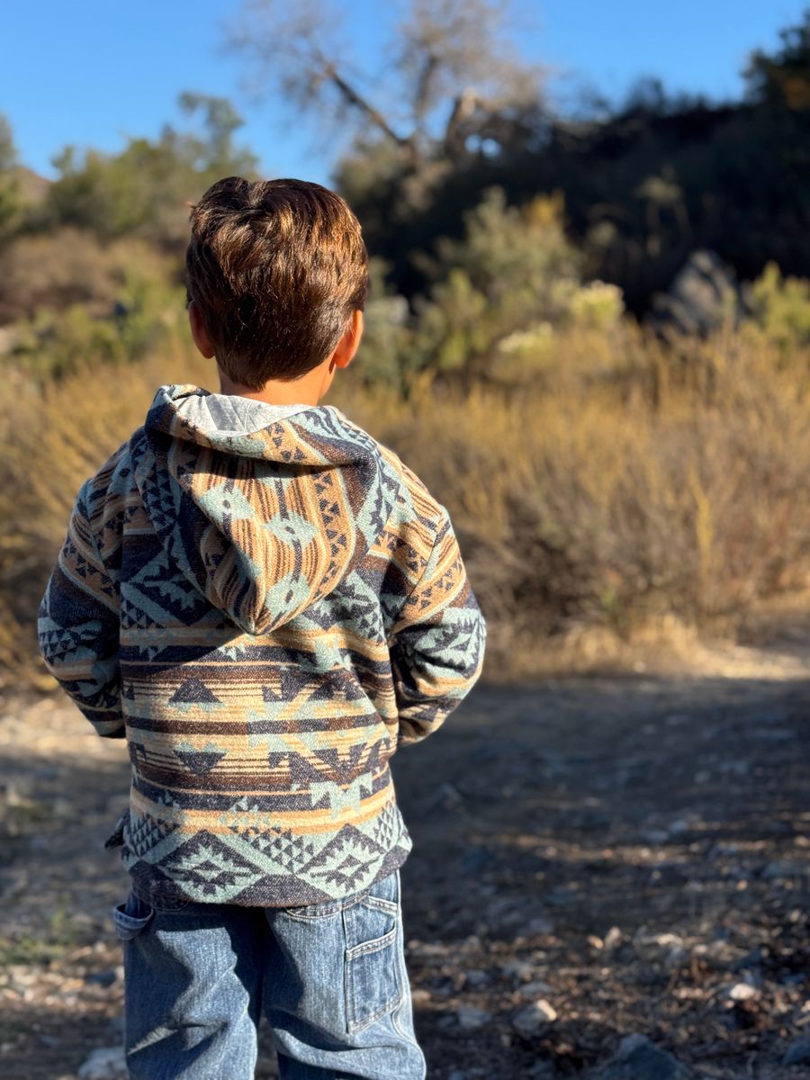 Me & Henry Rancho Jacket / Blue & Tan
