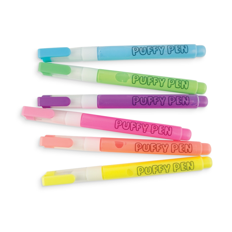 Ooly Magic Puffy Pens Set - Neon
