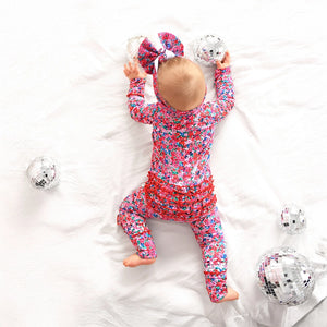 Juliette Ruffle Zip Bamboo Romper