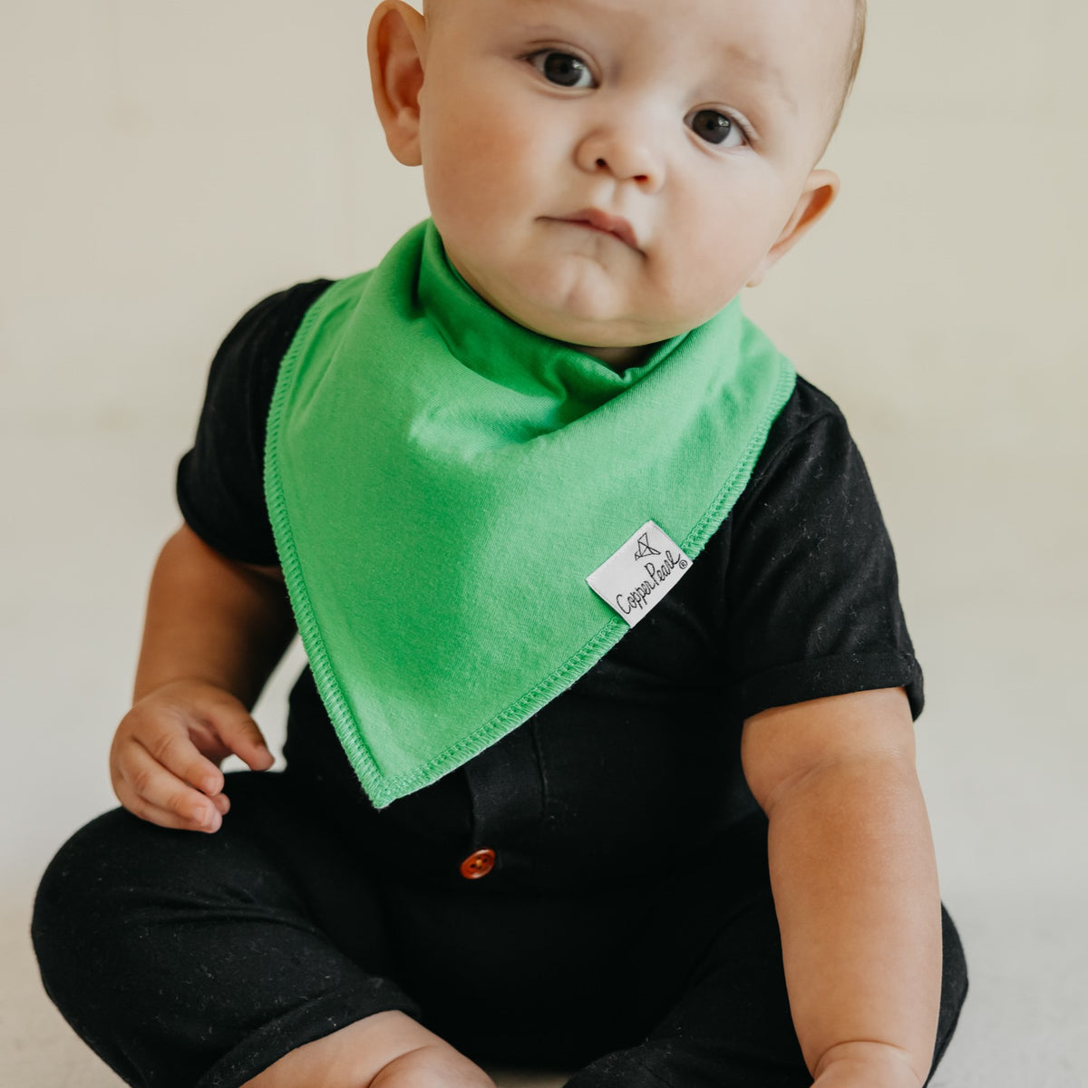 Copper Pearl Bandana Bibs / Blueberry