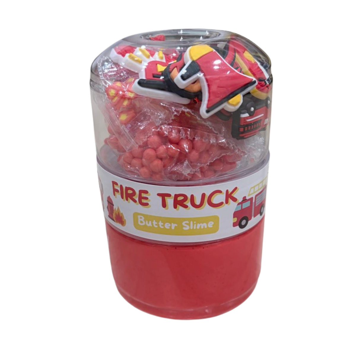 Play Play Dough / Fire Truck Butter Slime