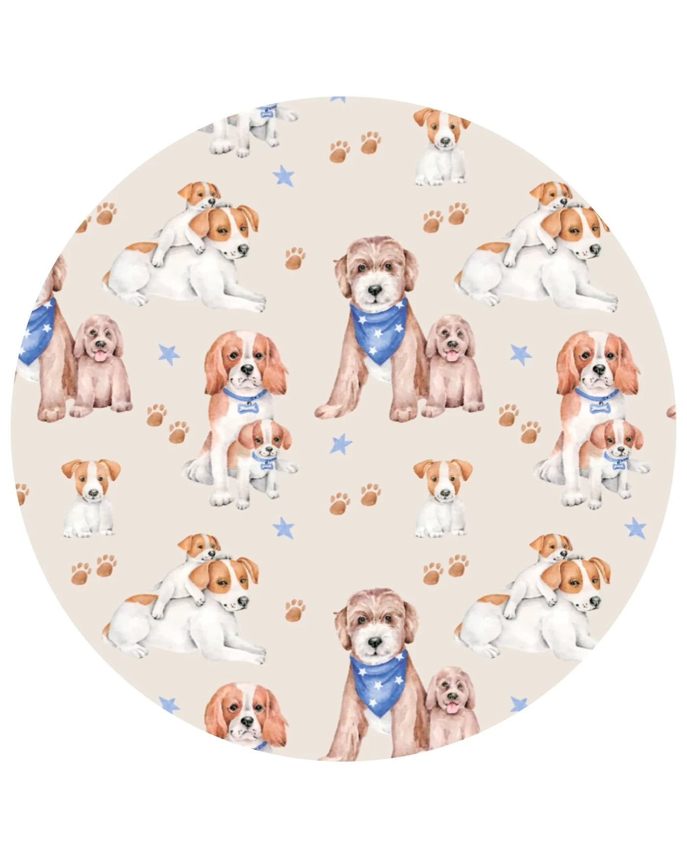 Lev Baby Zipper Footie / Puppies (Bailey)