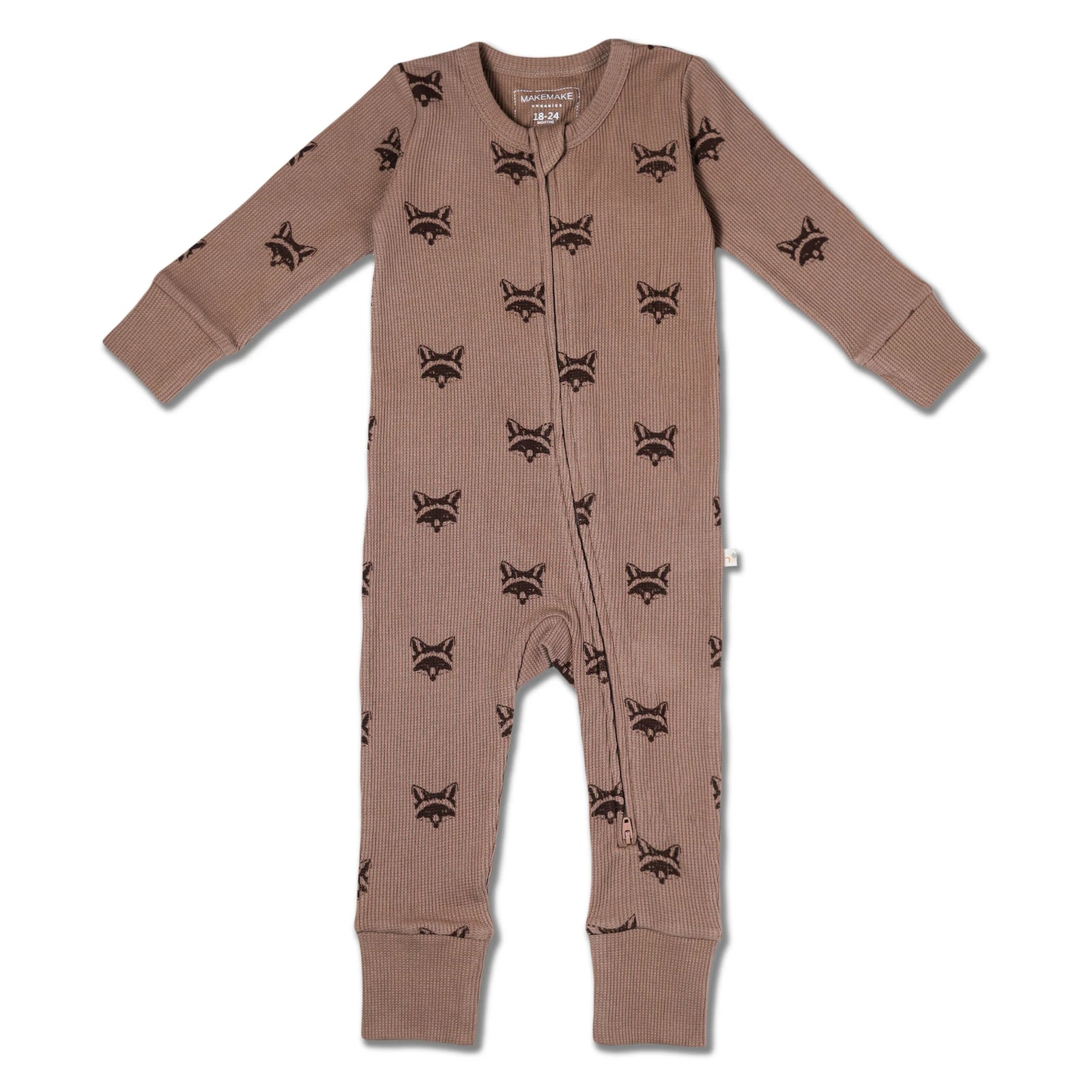 Organic 2-Way Zip Romper / Fox