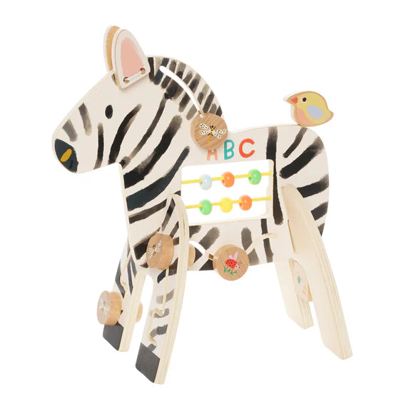 Safari Zebra Wooden Activity Toy