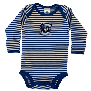 Creighton Bluejays Striped Long Sleeve Bodysuit
