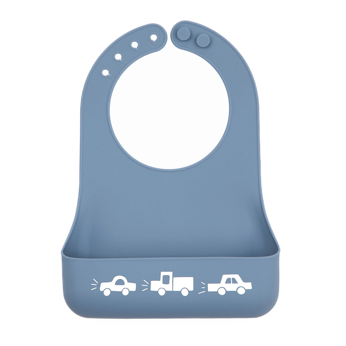 Bella Tunno Little Bites Silicone Starter Bib - Traffic Jam