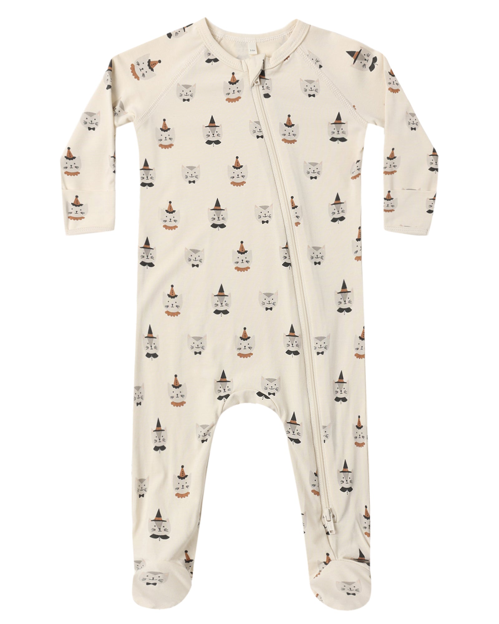 Quincy Mae Bamboo Zip Footie / Costume Kittens
