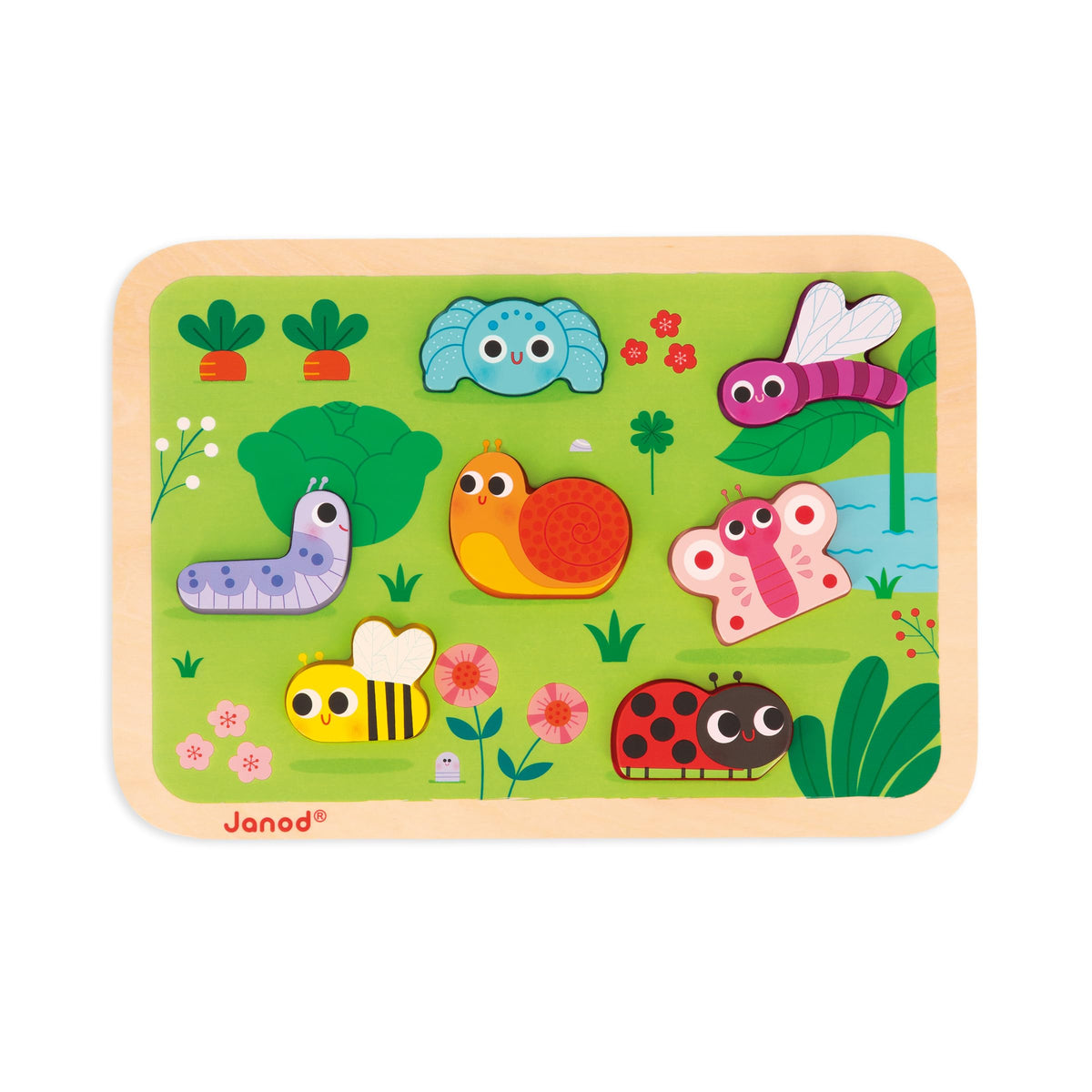 Janod Garden Chunky Wooden Puzzle