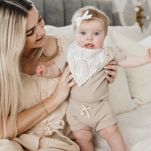 Copper Pearl Bandana Bibs / Bliss