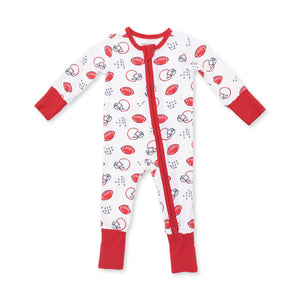 Touchdown Time 2 Way Zipper Convertible Romper