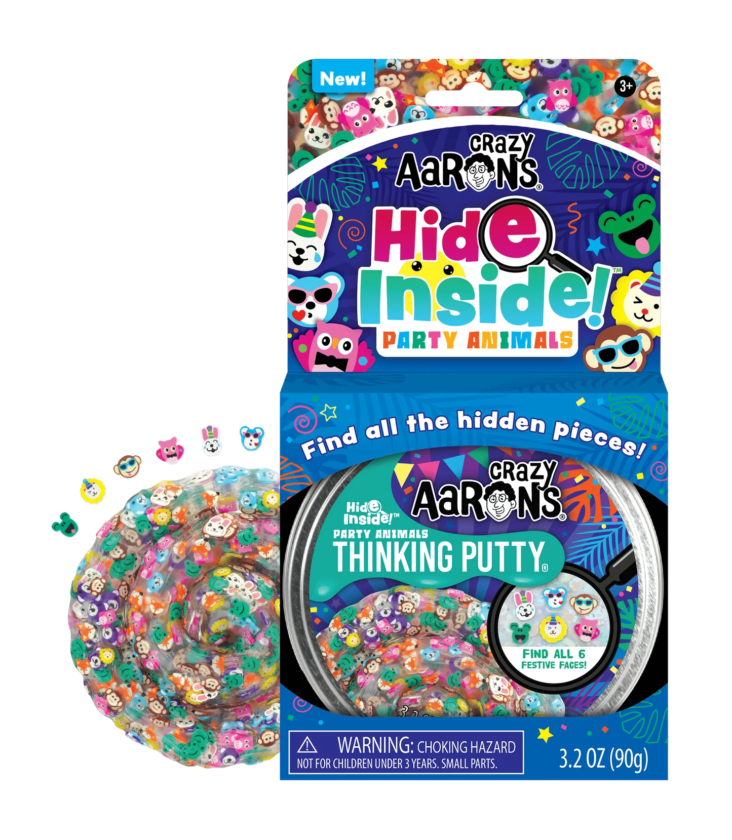 Crazy Aaron's Thinking Putty / Hide Inside - Party Animals