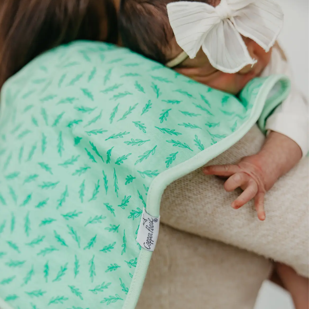 Copper Pearl Burp Cloth Set / Birdie