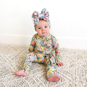 Joanna Ruffle Zip Bamboo Romper