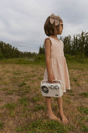 Organic Cross Back Dress / Blush