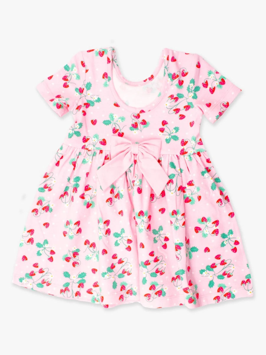 RuffleButts Sweet as Strawberries Twirl Dress / 2T