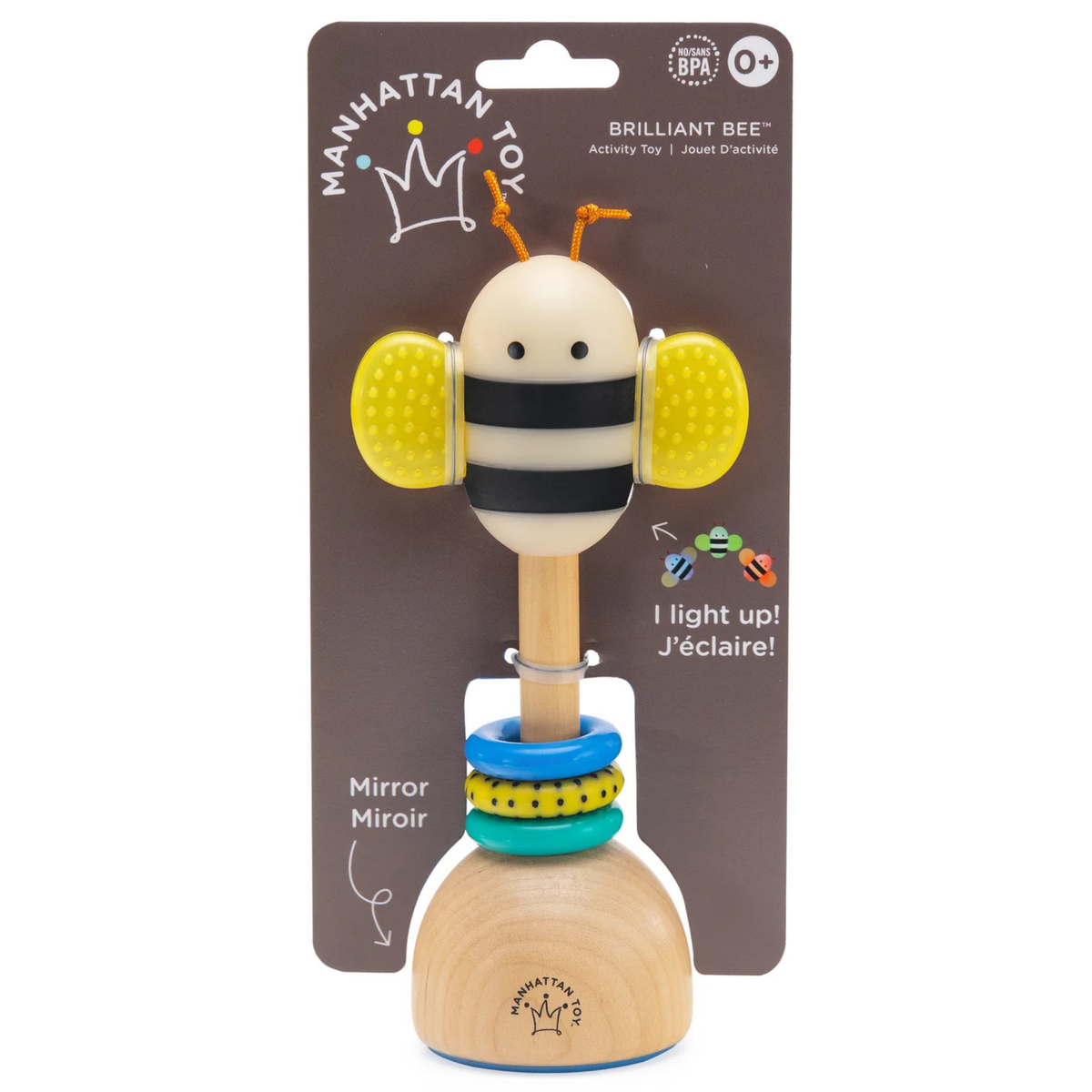 Brilliant Bee Rattle Sensory Toy