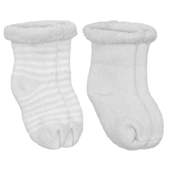 Kushies Terry Socks 2-Pack - White
