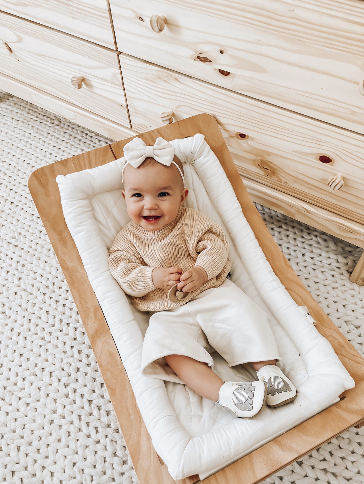 Robeez Softsole Shoes / Ivory Elephant Stars