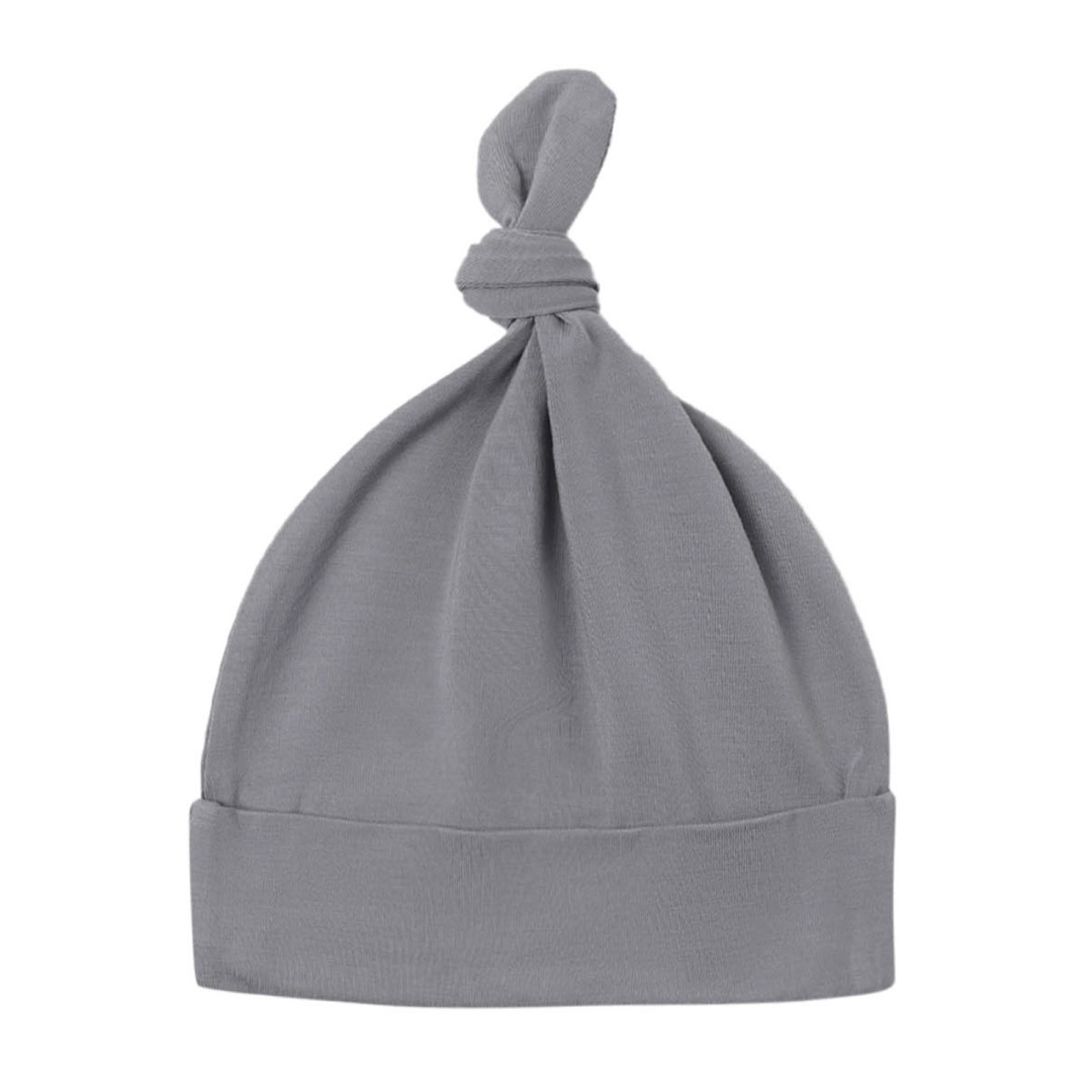 Quincy Mae Knotted Baby Hat / Slate