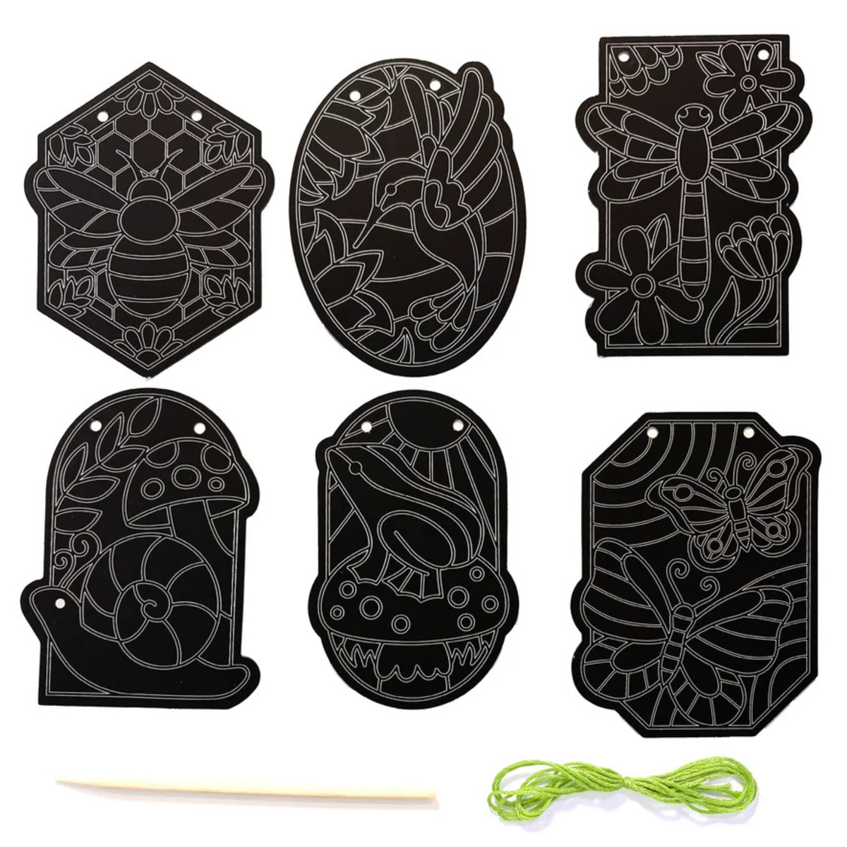 Ooly Scratch & Scribble Mini Window Banner Kit / Garden