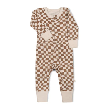 Organic 2-Way Zip Romper / Groovy