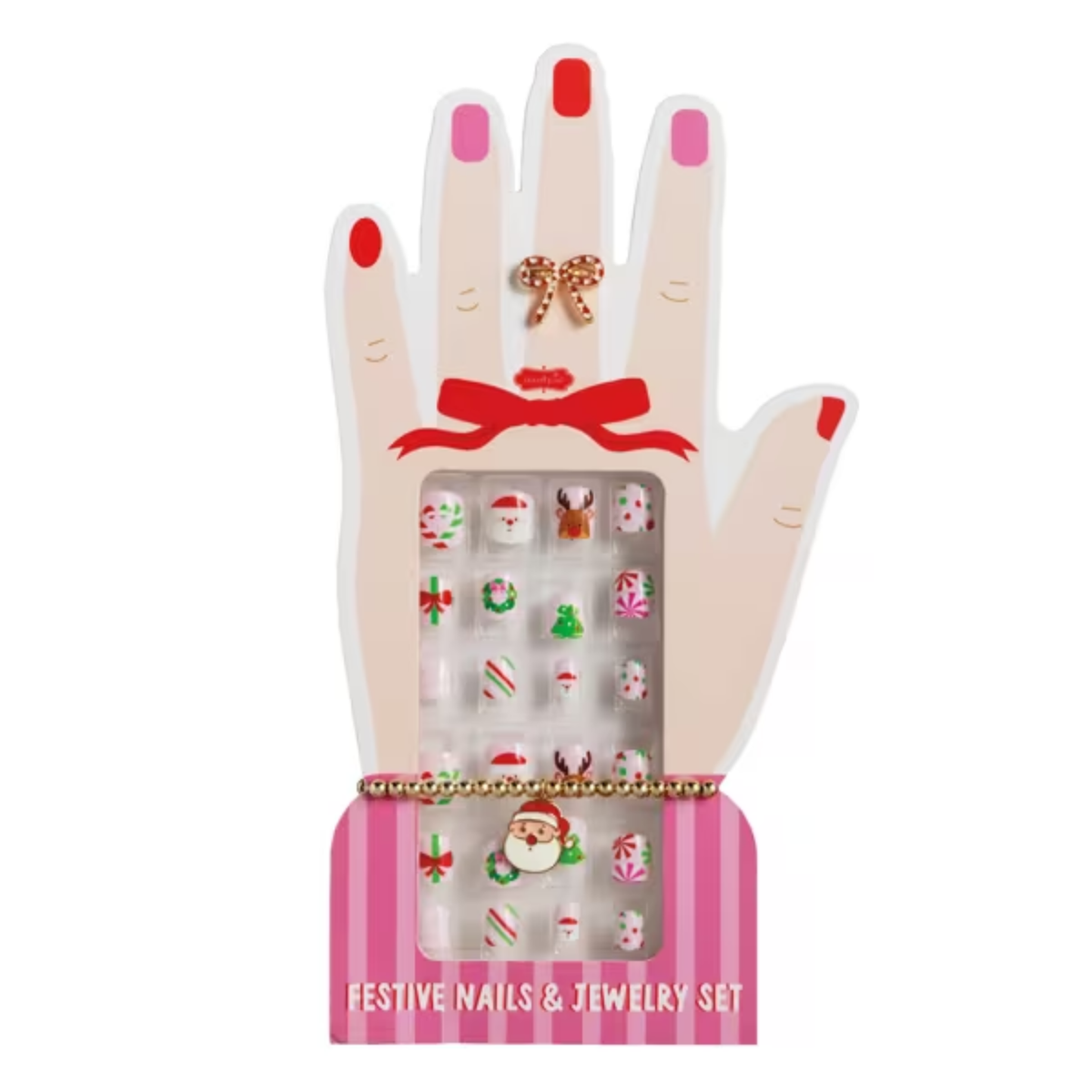 Christmas Nails & Jewelry Set
