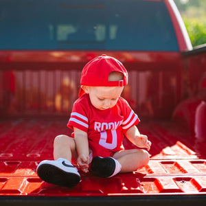 Rookie Red Varsity Onesie