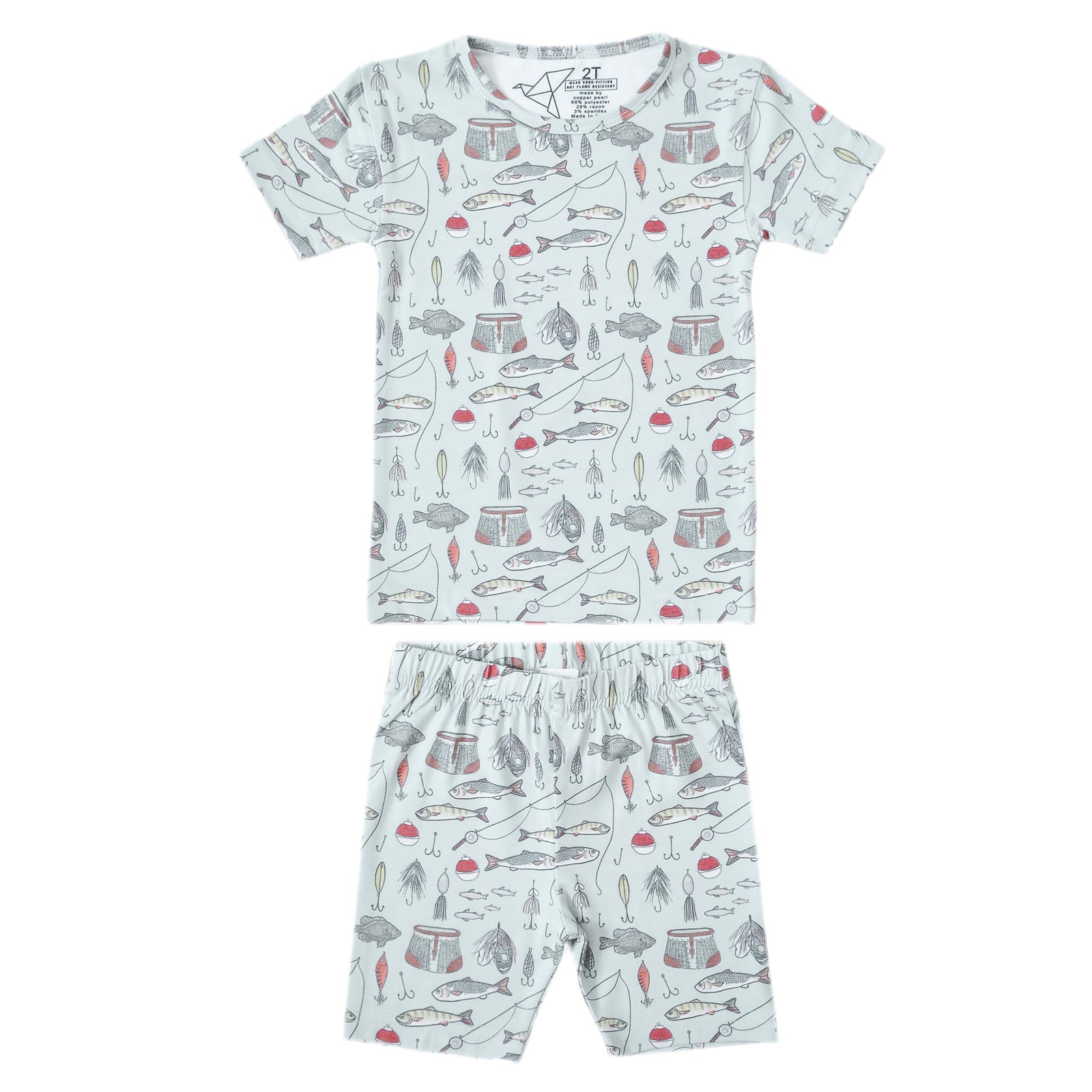 Copper Pearl Short Sleeve Pajama Set / Trout