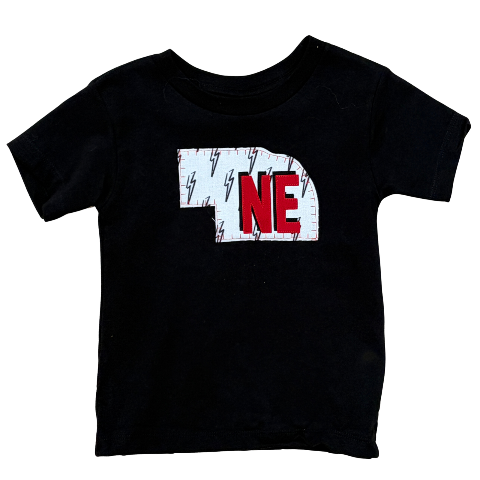 Lightning Bolt State Black T-Shirt