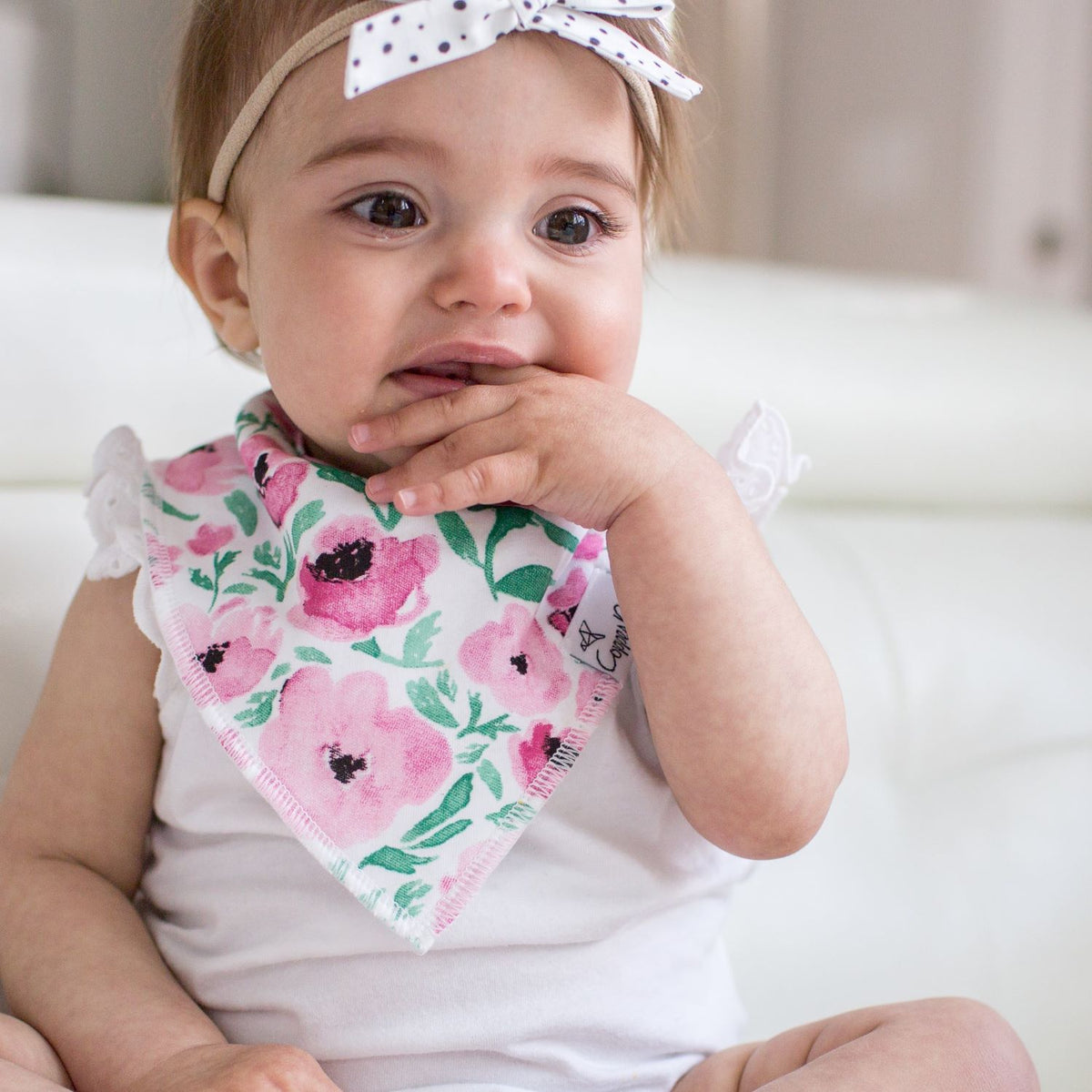 Copper Pearl Bandana Bibs / Bloom