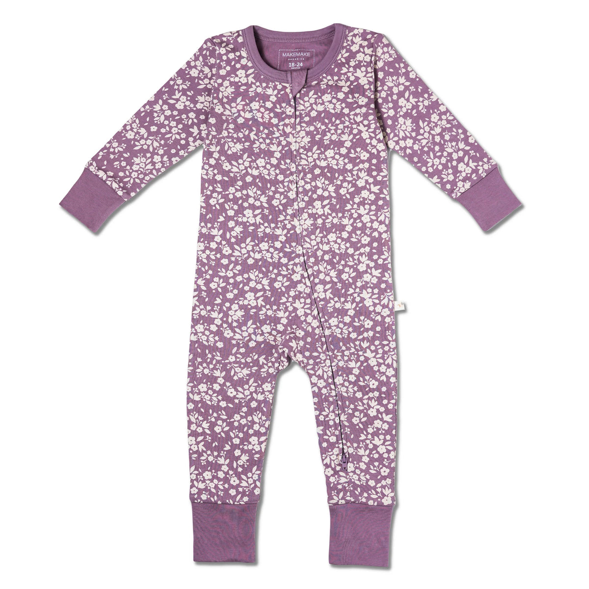 Organic 2-Way Zip Romper / Thistle