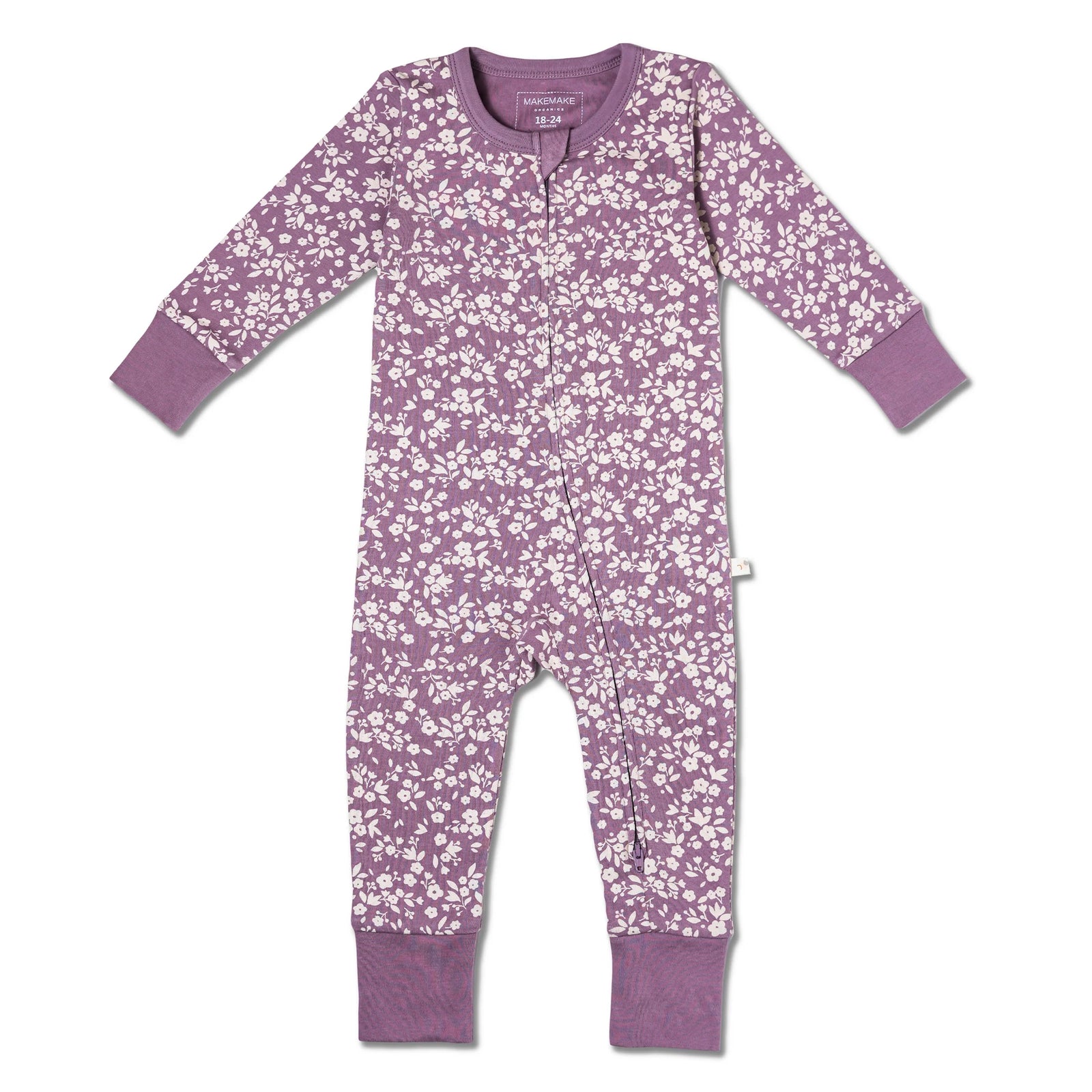 Organic 2-Way Zip Romper / Thistle