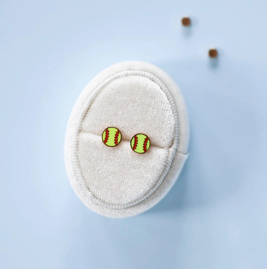 Softball Stud Earrings