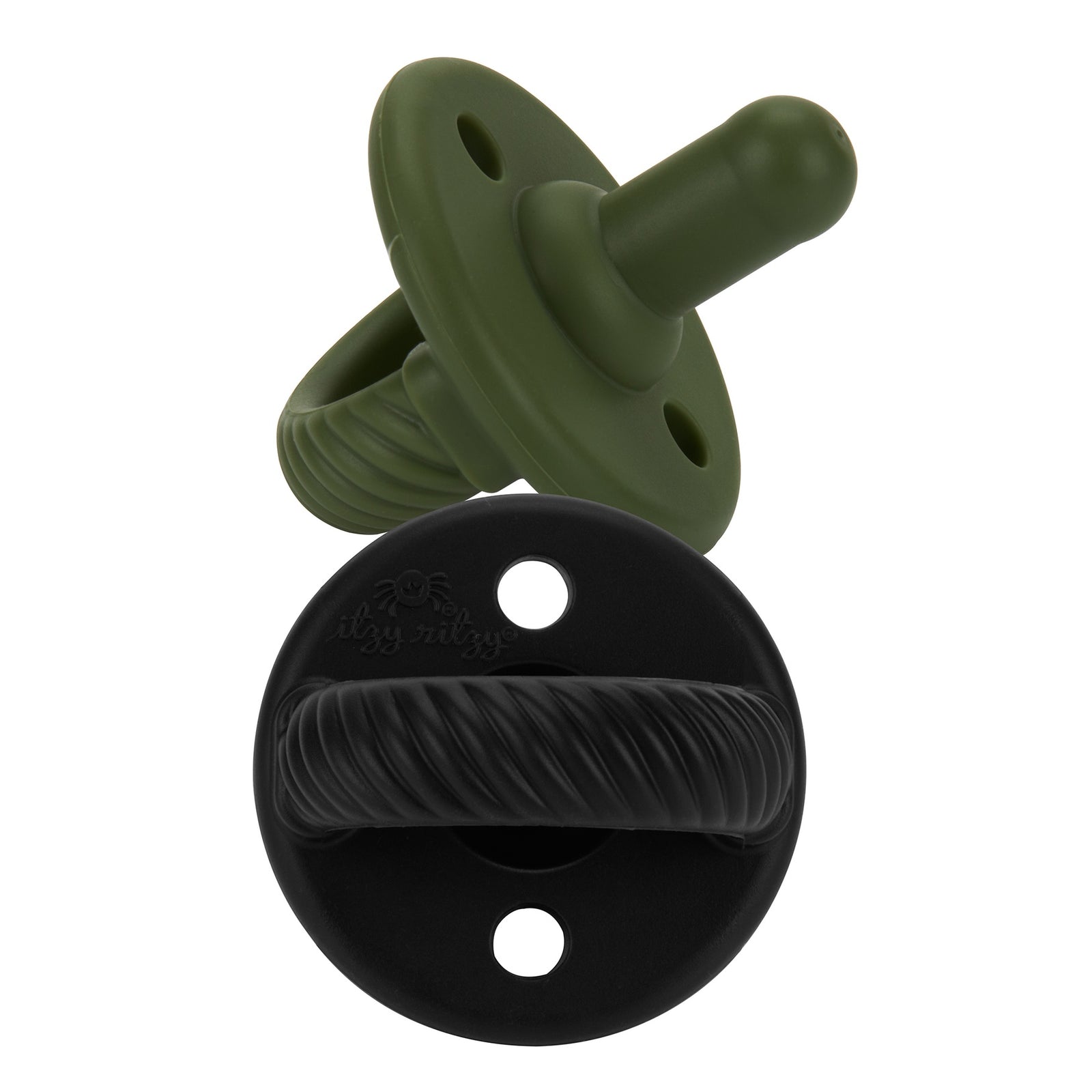 Itzy Ritzy Sweetie Soother Pacifier Set / Midnight + Camo Cables