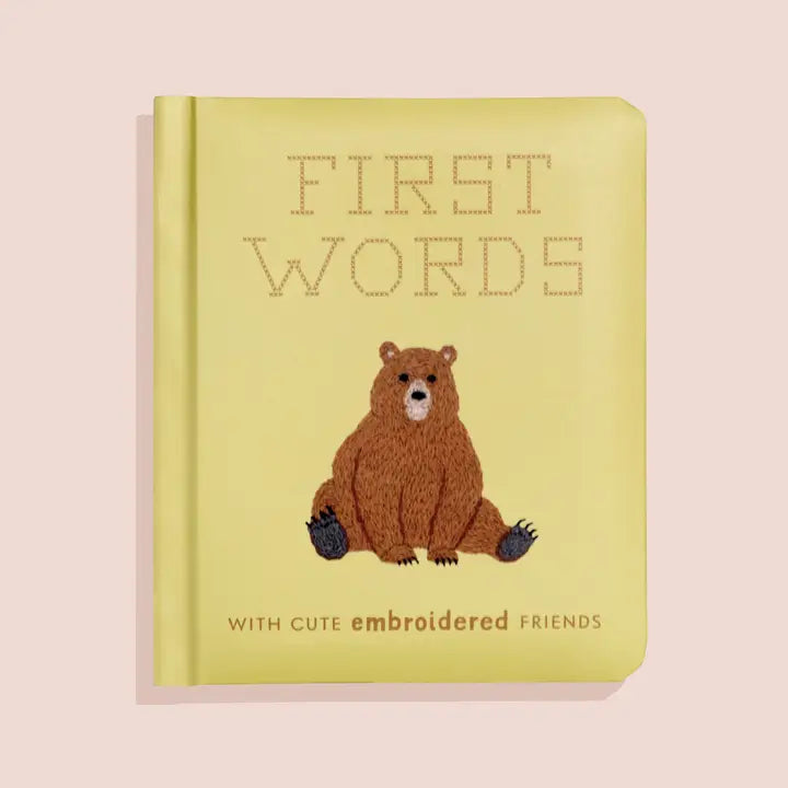 First Words Book w/ Embroidered Friends