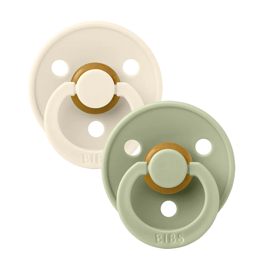 BIBS Round Pacifier 2-Pack / Size 2 (6-18 Months)