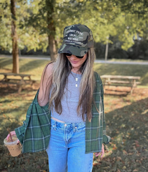 Support Your Local Mother Trucker Hat / Camo